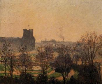 Camille Pissarro : Garden of the Louvre, Fog Effect